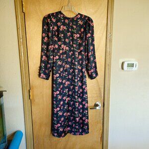 Primark Dress 4 Dark Black Floral